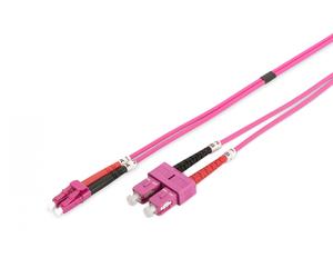 FO patch cord, duplex, LC to SC MM OM4 50/125 µ, 2 m