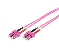 FO patch cord, duplex, SC to SC MM OM4 50/125 µ, 3 m