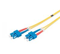 FO patch cord, duplex, SC to SC SM OS2 09/125 µ, 10 m
