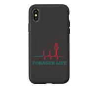Foager Life Mushroom Hunter Mycology Heartbeat Coque pour iPhone X/XS
