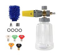 Foam Cannon - Nettoyant pour Voiture avec connecteur Rapide, Distributeur de Savon à Grande capacité, Spray Ergonomique Mousse pour Maison, RV, Patio, terrasse, terrasses, Driveway, 1 l