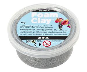 Foam Clay®, argent, Métallique, 35gr