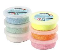 Foam Clay Set d'argile Glitter 6 x 14 grammes 7 pièces (78812) Multicolore G