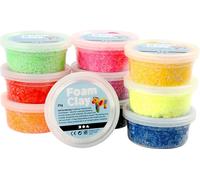 Foam Clay Foam Clay¬Æ, Différentes couleurs, 35 gr, 10 boîtes
