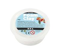 Foam Clay Glitter blanc argile 35 grammes (78813)