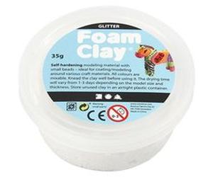 Foam Clay Glitter blanc argile 35 grammes (78813) Blanc G