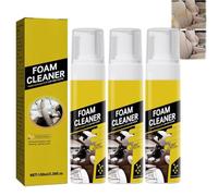 Foam Cleaner for Car and House, Mousse Nettoyante Voiture, Nettoyant Mousse Multi-usages,Stain Remover for Car Interior,Kitchen Grea,Nettoyant Rapide Sans Eau Pour Voiture Et à La Maison,100 ml (3)
