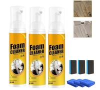 Foam Cleaner,Nettoyant Mousse Voiture,Multifonctionnel Foam Cleaners,Foams Cleaner Master All Around Foams Cleaners,Portable Nettoyant Pour Sièges De Voiture,Nettoyant En Mousse Pour Voiture (3PC)