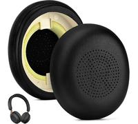 Foam Cushion Pads for Jabra Evolve2 65 (65MS 65UC USB)/Evolve2 40 (40UC 40MS USB)/Elite 45h, Replacement Ear Pads, Ear Pads with Soft Protein Leather