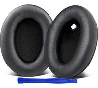 Foam Cushion Pads for Sony WH-1000XM4 (WH1000XM4) Headphones, with Noise Insulation Foam, Extra Thickness, Without Affecting Sensor-1000XM4 Glossy Black