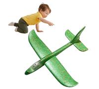 Foam Glider - 48cm Wingspan 47cm Length | LED Light Airplane Glider, Portable Throwing Plane Toy | Outdoor Flying Sports Catapult Aircraft Toy for Kids Play and Party Fun Use
