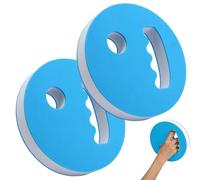 Foam Grip Water Weights, Resistance Aqua Exercise Discs, 7.08x1.18 inch Float Pads with Stability, Soft EVA Training Equipment, Handheld with Ergonomic Design, Pool Fitness Workout Use