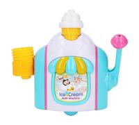 Foam Ice Cream Toy - Bubbler de salle de bain pour - Distributeur de douche - Jouet conique en mousse souple pour les tout-petits - Fabricant d'activité sensorielle de l'eau - Jouet de bain