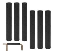 Foam Pipe Cover, 6 Pieces Black Insulation Wrap Tubing for Guitar Stand Roof Rack Exercise Equipment Handlebar Indoor Gym Outdoor Grip Protection and Guard 20x50x400mm