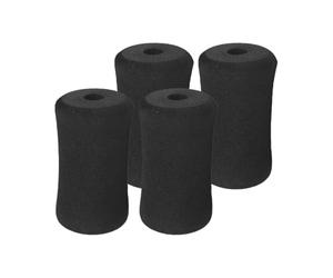 Foam Roller - Pack of 4 Anti-Slip Foam Tube Cover Pads, 20mm Inner Diameter Replacement Sponge Foot Sleeves, Heavy Duty Leg Developer Roller for Exercise Machine Attachments | Inversion Table Gym Gear
