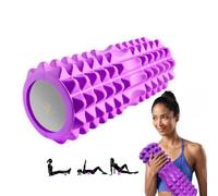 Foam Roller, Rouleau de Massage musculaire pour jambes, dos, bras, rouleau de massage musculaire profond pour libérer la tension musculaire 30 x 8 cm, Pilates, yoga, rouleau en mousse pour thérapie