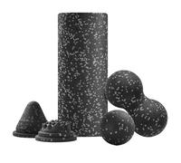 Foam Roller Set, Massage Foam Roller for Muscles, Non-slip Deep Tissue Wheel Gym Accessories for Leg Travel Fitness Pilates Practice Yoga Hotel Indoor Back Home, Muscle Massager 14.5x6x6 in