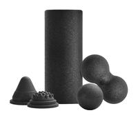 Foam Roller Set, Massage Foam Roller for Muscles, Non-slip Deep Tissue Wheel Gym Accessories for Leg Travel Fitness Pilates Practice Yoga Hotel Indoor Back Home, Muscle Massager 14.5x6x6 in