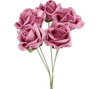Foam Rose Ø4,5cm Erika 36pcs - Fleur décorative roses décoratives artificielles pour le bricolage, le jardinage et la décoration de table