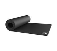 Foam Sleeping Pad - Lightweight 0.5-Inch Mat for Camping, Cots, Tents, Backpacking, and Yoga - Non-Slip and Waterproof with Handle by Wakeman (Black)