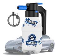 Foam Spray Bottle | 1.5L Hand Pump High Pressure Foam Sprayer Multi-Purpose Cleaning Tool ABS Portable F́oam Cannon For Car Wash Motorcycle Garden Watering Dog Bathing | Household Vehicle Cleaning Gar