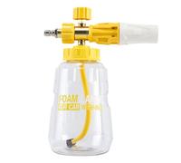 Foam Sprayer, High Pressure Garden Bottle, 1L Water Spray with Visible Tank, Quick-Connect Nozzle, Adjustable Fan Pattern, Ideal for Car Cleaning, Garden Watering, Pet Bathing