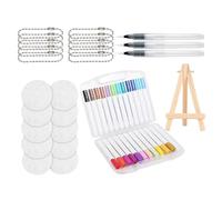 Foam Texture Painting Kit - 20 Color Paint Pens, Creative Dimensional Art Markers, Expanding Heat Activated Bubble Effect, Childrens Crafting Stationery for Classroom Projects Creative Drawing