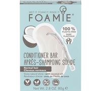 FOAMIE Barre d'après-shampoing à la noix de coco pour cheveux normaux - Sans plastique, pH équilibré, sans savon - Fabriqué au Royaume-Uni