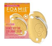 Foamie gel douche monoi solide extra hydratant - Gel douche femme et homme solide en édition limitée - Sacon corps avec des billes de massage Vegan 80g