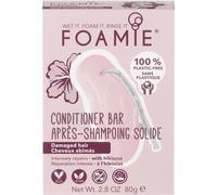 Foamie Hibiscus Conditioner Bar with Cocoa Butter for Damaged Hair - Plastic-Free, Soap-Free, Vegan - Parfait pour le voyage