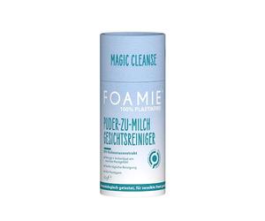 Foamie Magic Cleanse Poudre nettoyante pour le visage végétalien avec extrait de noix de coco pour maquillage et soin du visage
