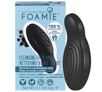 Foamie Nettoyant Visage Solide Too Coal to Be True - Charbon actif & arbre à thé - Sans savon ni plastique - Vegan & pH neutre - Pour peau mixte, 60g