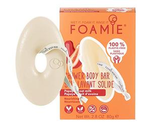 Foamie Pain de Douche Solide Oat to Be Smooth - Lait d’avoine, coco & beurre de cacao - Sans plastique ni sulfates - Vegan & pH neutre - Peaux sensibles, 80g