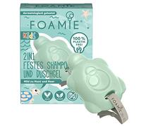 Foamie Shampoing et gel douche 2 en 1 pour enfants - Pour garçon - Avec huile d'avocat bio pour une meilleure maniabilité, doux pour la peau et les cheveux - 100% végétalien, sans plastique, 80 g