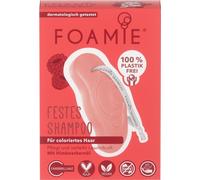 Foamie Shampooing solide pour cheveux colorés à l'huile de pépins de framboise 80g - 100% Vegan et Plastic-Free