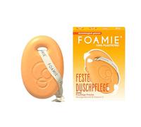 Foamie Soin douche solide Orange Sprizz - Gel douche 3 en 1 à l'huile de | Nettoyage, massage et soin 3 en 1 avec huile de monoï et parfum estival - Hydratant, pH neutre pour la peau, végétalien