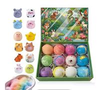 Foaming Balls, Scented Animal Toy Kit, 12 Pieces Soft Bubble Cleanser Set, Skin Friendly Relaxation Pack, Playful Design Style, Bathroom Spa for Daily Care