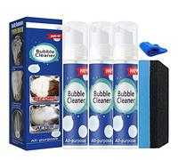 Foaming Heavy Oil Stain Cleaner, All Purpose Kitchen Bubble Cleaner, Stubborn Grease & Grime Remover Spray, Rinse-free Cleaning Spray, Powerful Stain Removing Foam Cleaner (100ml, 3Pcs)