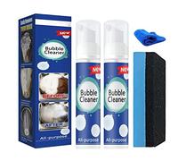 Foaming Heavy Oil Stain Cleaner, All Purpose Kitchen Bubble Cleaner, Stubborn Grease & Grime Remover Spray, Rinse-free Cleaning Spray, Powerful Stain Removing Foam Cleaner (100ml, 2Pcs)
