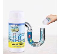 Foaming Sink Drain Cleaner, Drain Cleaner Foam Extra Strong, Pipe Dredge Deodorant Powder with Gloves, Tensile Dirt, Suitable for Kitchen and Bathroom, Sink and Sewer Cleaning (1PC)