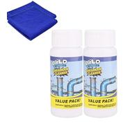 Foaming Sink Drain Cleaner, Pipe Dredge Deodorant Powder, Powerful Sink & Drain Cleaner, Foam Drain Cleaner for Bathroom Sink and Kitchen Toilet Pipeline Quick Cleaning Tool (2pcs)