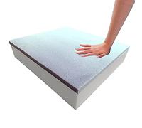 Foamma Mousse à mémoire de Forme en Gel de 12,7 x 50,8 x 50,8 cm (Coussin de Chaise pour chaises de Salle à Manger, Coussin de siège de Fauteuil Roulant)
