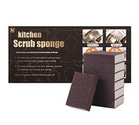 FoamWorld Lot de 6 éponges émeri, éponge Magique au carborundum, Outil de Nettoyage de Cuisine, il Suffit d'ajouter de l'eau, sans Odeur, Durable, épaisse, Nano-éponge détartrante, Rouille pour la