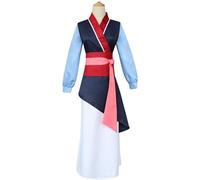 Foanja Déguisement Mulan Femme Cosplay Hua Mulan Hanfu Kung Fu Outfit pour Dress up Halloween Carnaval Anniversaire Fête Mascarade Fancy Costume