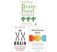 Foblit ltd Dr. Lisa Mosconi Collection Ensemble de 3 Livres (Brain Food, The XX Brain et The Menopause Brain)
