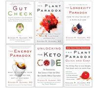 Foblit ltd Dr. Steven R Gundry MD Ensemble de collection de 6 livres (Gut Check, The Plant Paradox, The Longevity Paradox, The Energy Paradox, Unlocking The Keto Code & [Paperback The Plant Paradox Qu
