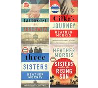 Foblit ltd Heather Morris Collection Ensemble de 4 Livres (Le tatoueur d'Auschwitz, Le Voyage de Cilka, Trois sœurs et [Les sœurs à Couverture Rigide sous Le Soleil Levant)