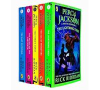 Foblit ltd Percy Jackson and The Olympians Series 5 Books Collection Set (Lightning Thief, The Sea of Monsters, Titan's Curse, Battle of The Labyrinth et Last Olympian)