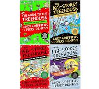 Foblit ltd Treehouse Series 11-14 Collection 4 Livres par Andy Griffiths (Le Guide de la cabane dans Les Arbres, la cabane dans Les Arbres de 169 étages, la cabane dans Les Arbres de 156 étages et la