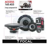 FOCAL Access 165 AS3 Enceinte Coaxiale 3 Voies 165mm 160W/80W RMS Noir 4Ω 1